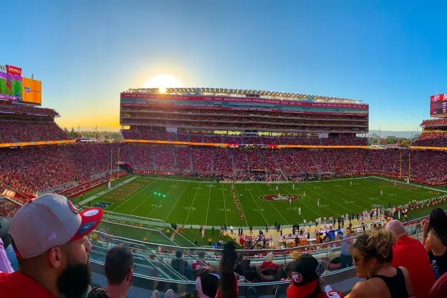 圣克拉拉Levi's Stadium足球场景观, California, 贝博体彩app49人的家.